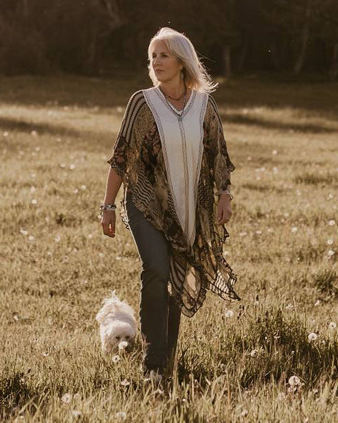 Wanderlust Patchwork Poncho