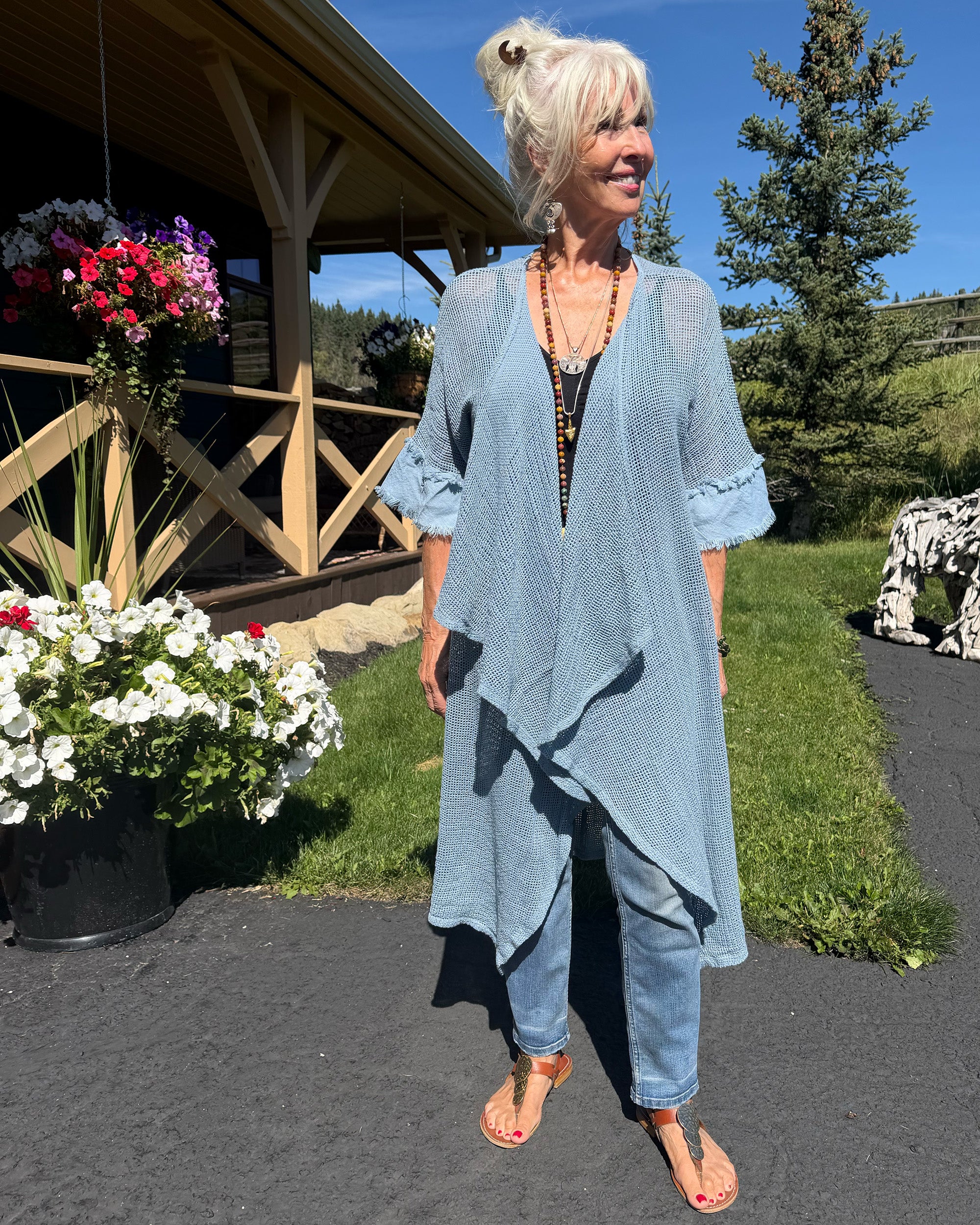 Bohemian Soul Mesh Duster