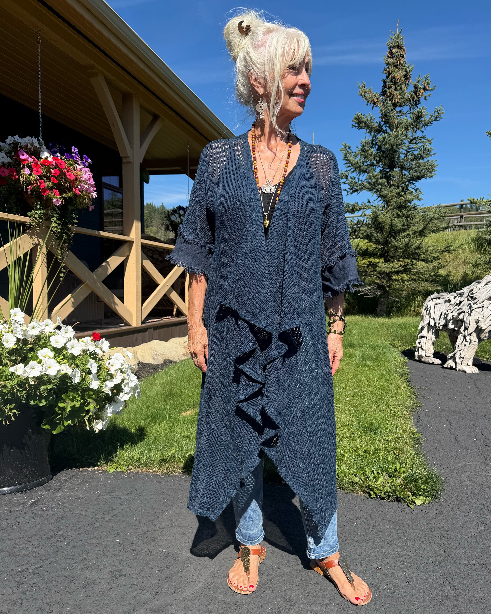 Bohemian Soul Mesh Duster