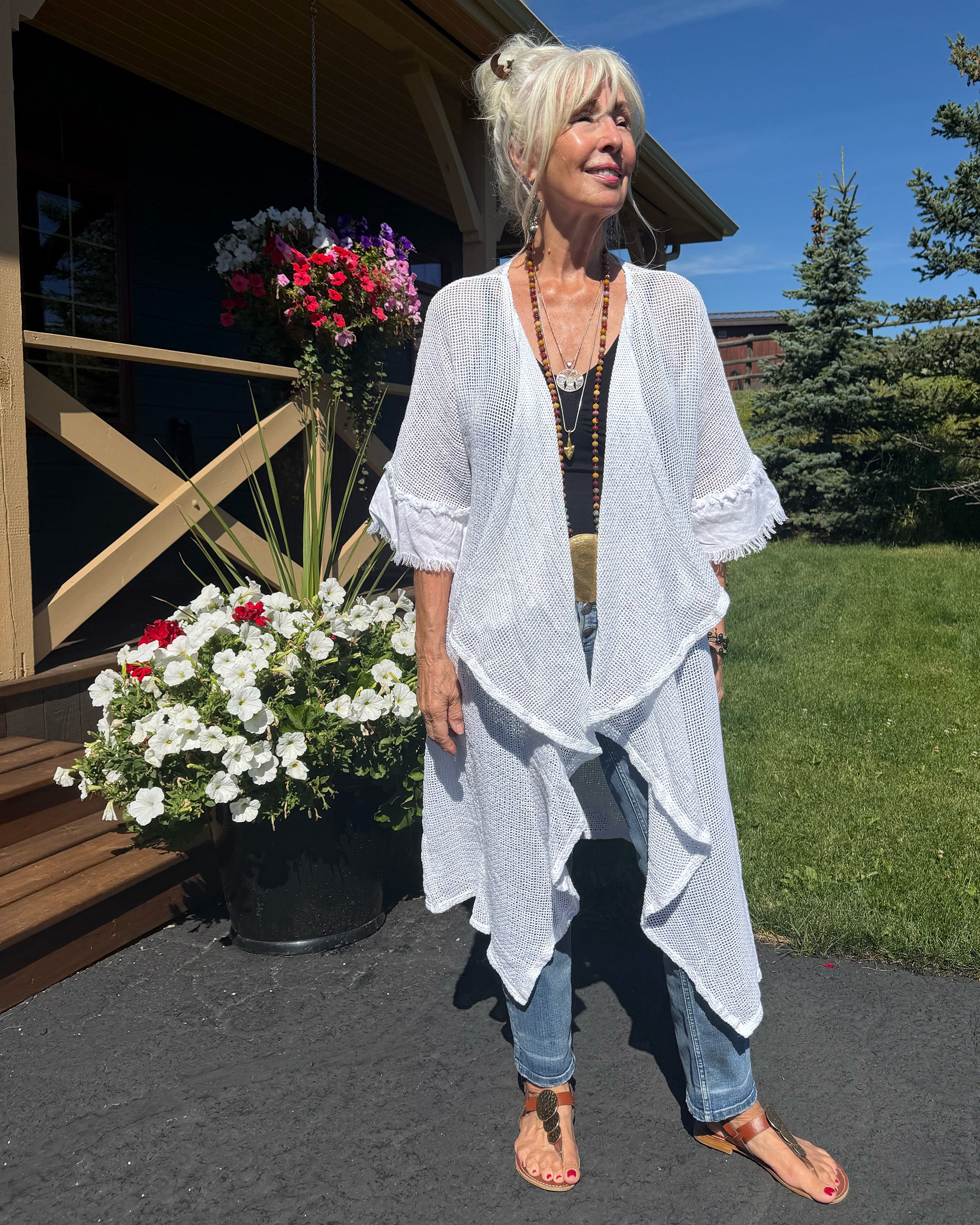 Bohemian Soul Mesh Duster