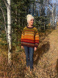 Hand Knit Boho Wool Sweater