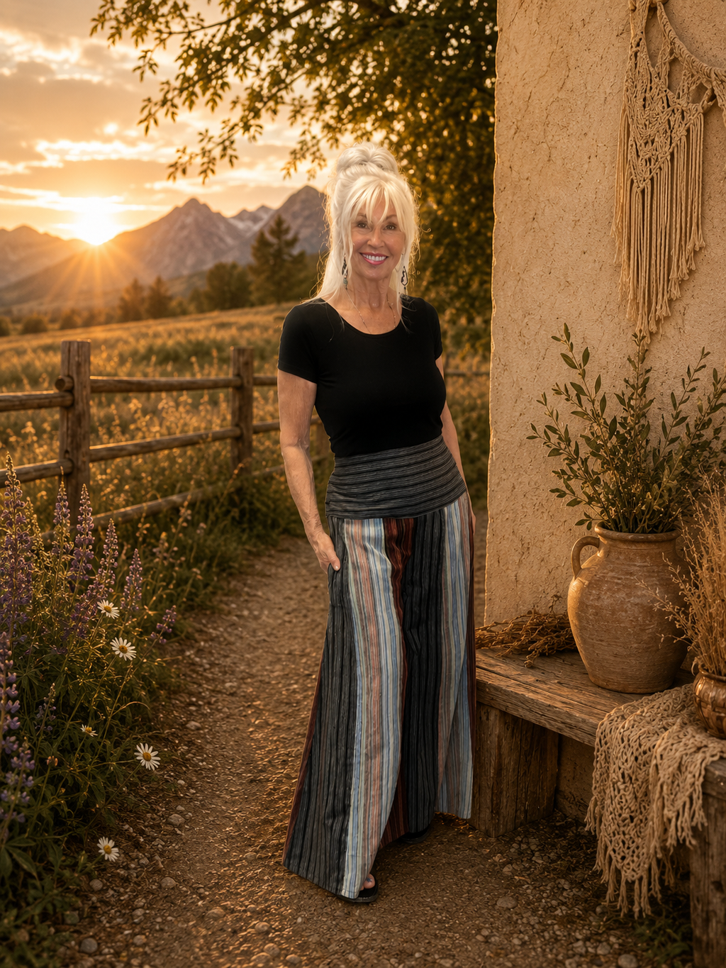 Earth & Sky Cotton Pant