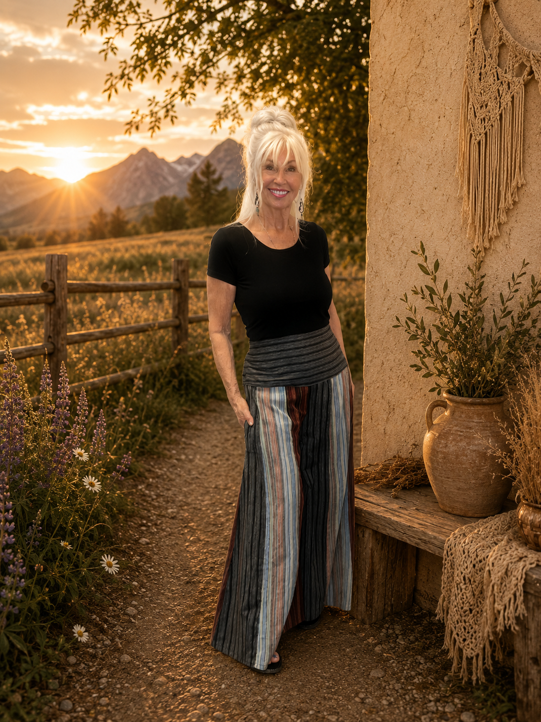 Earth & Sky Cotton Pant