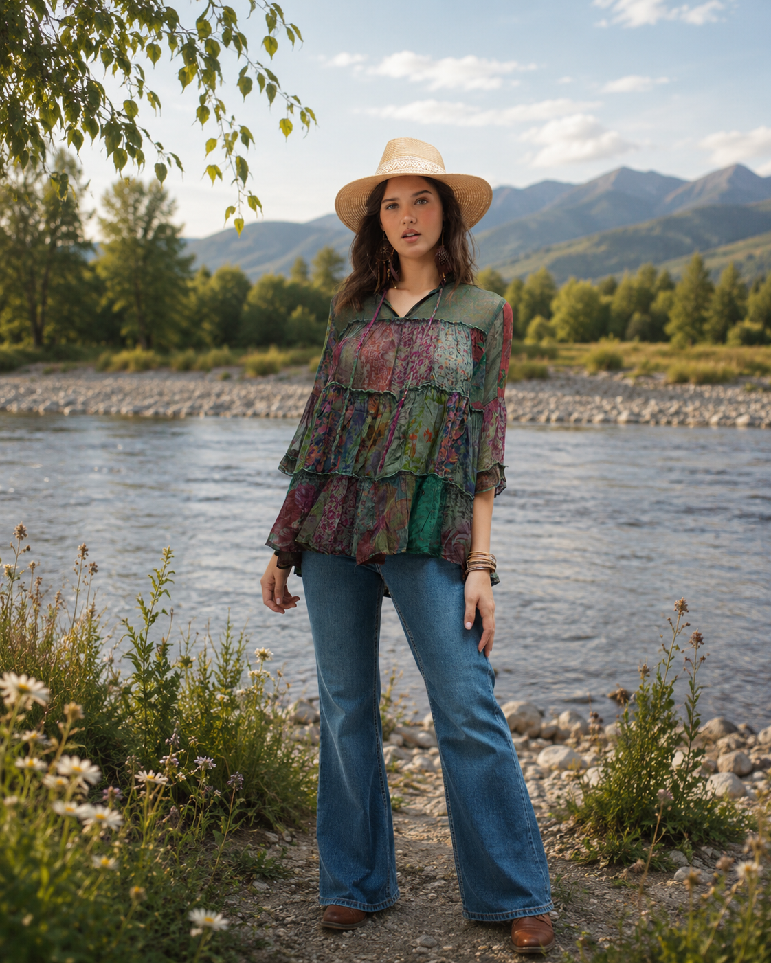 Wildflower Patchwork Blouse