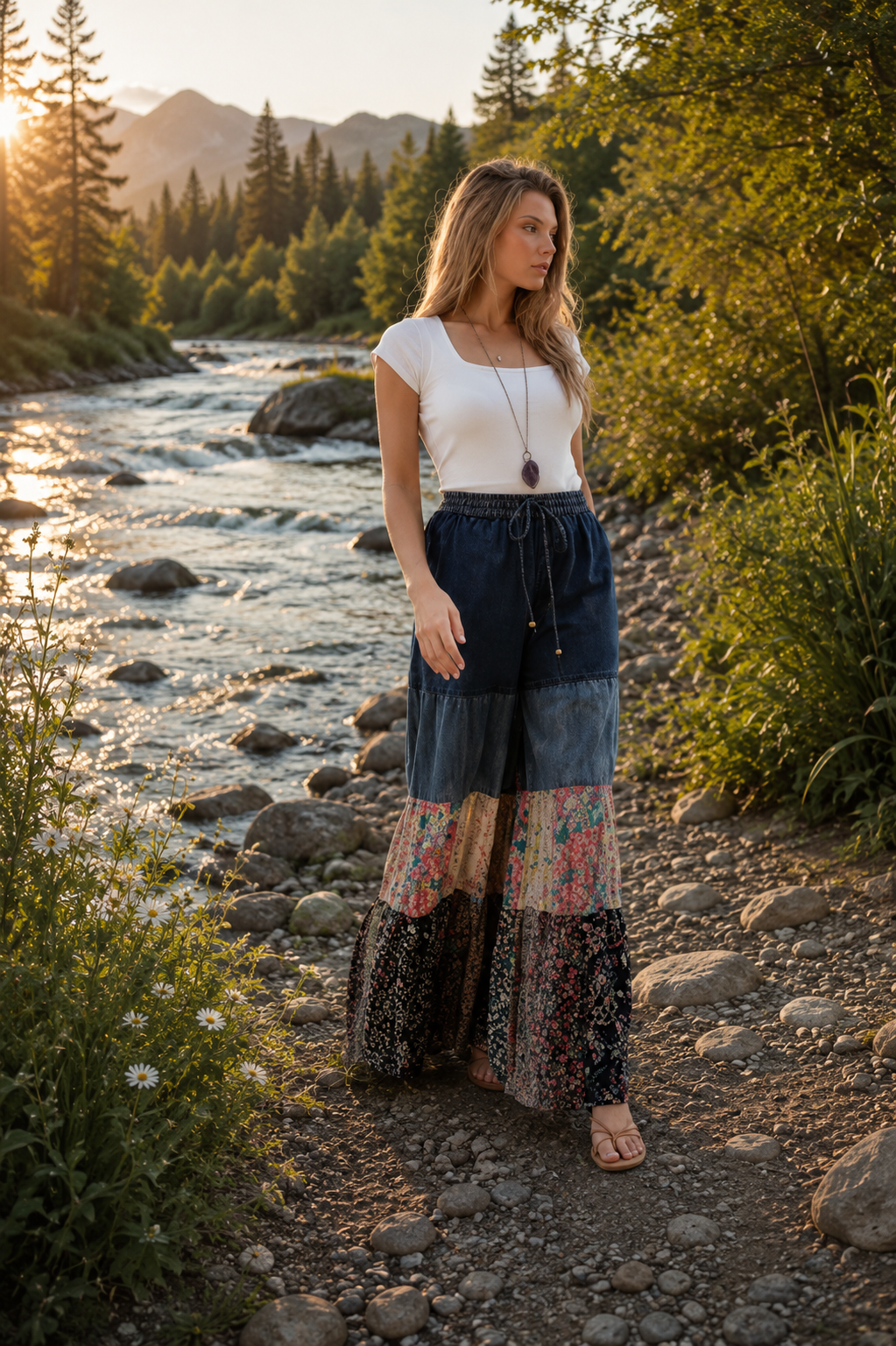 Wildflower Patchwork Pant