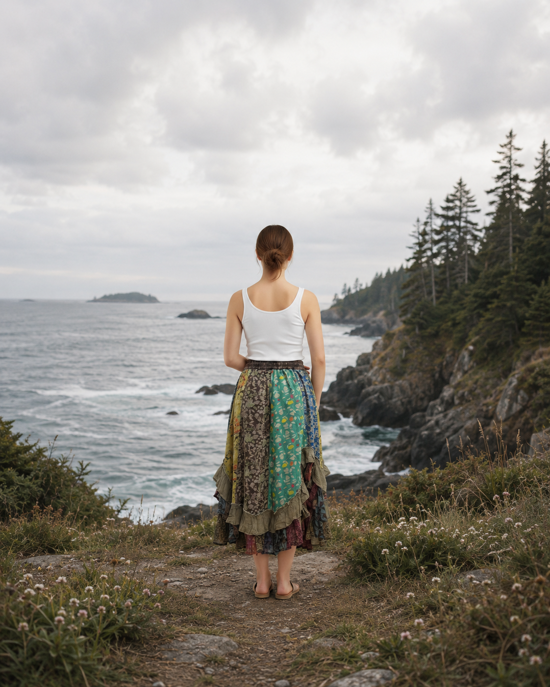 Moonflower Patchwork Skirt