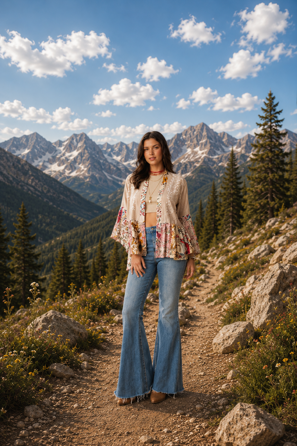 Wild Rose Embroidered Shrug