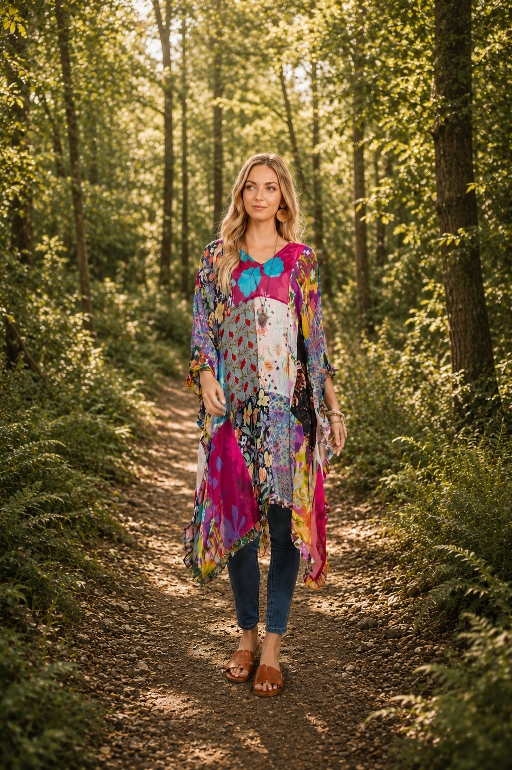 Wildflower Mosaic Poncho