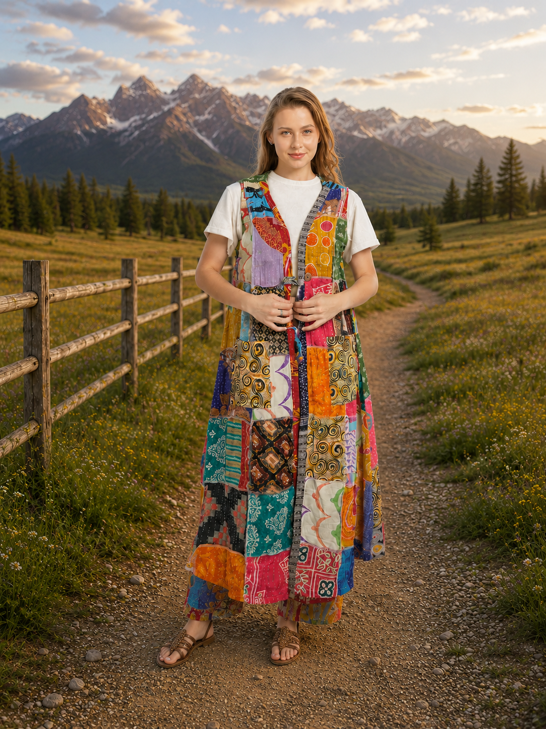 Wanderer's Kantha Kimono