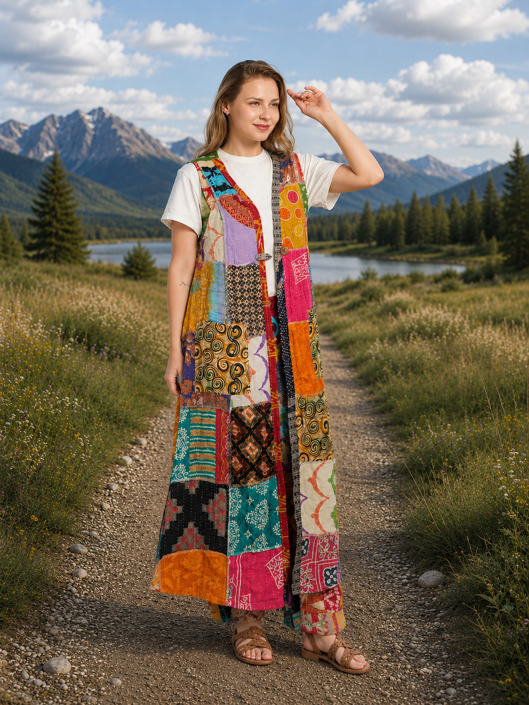 Wanderer's Kantha Kimono