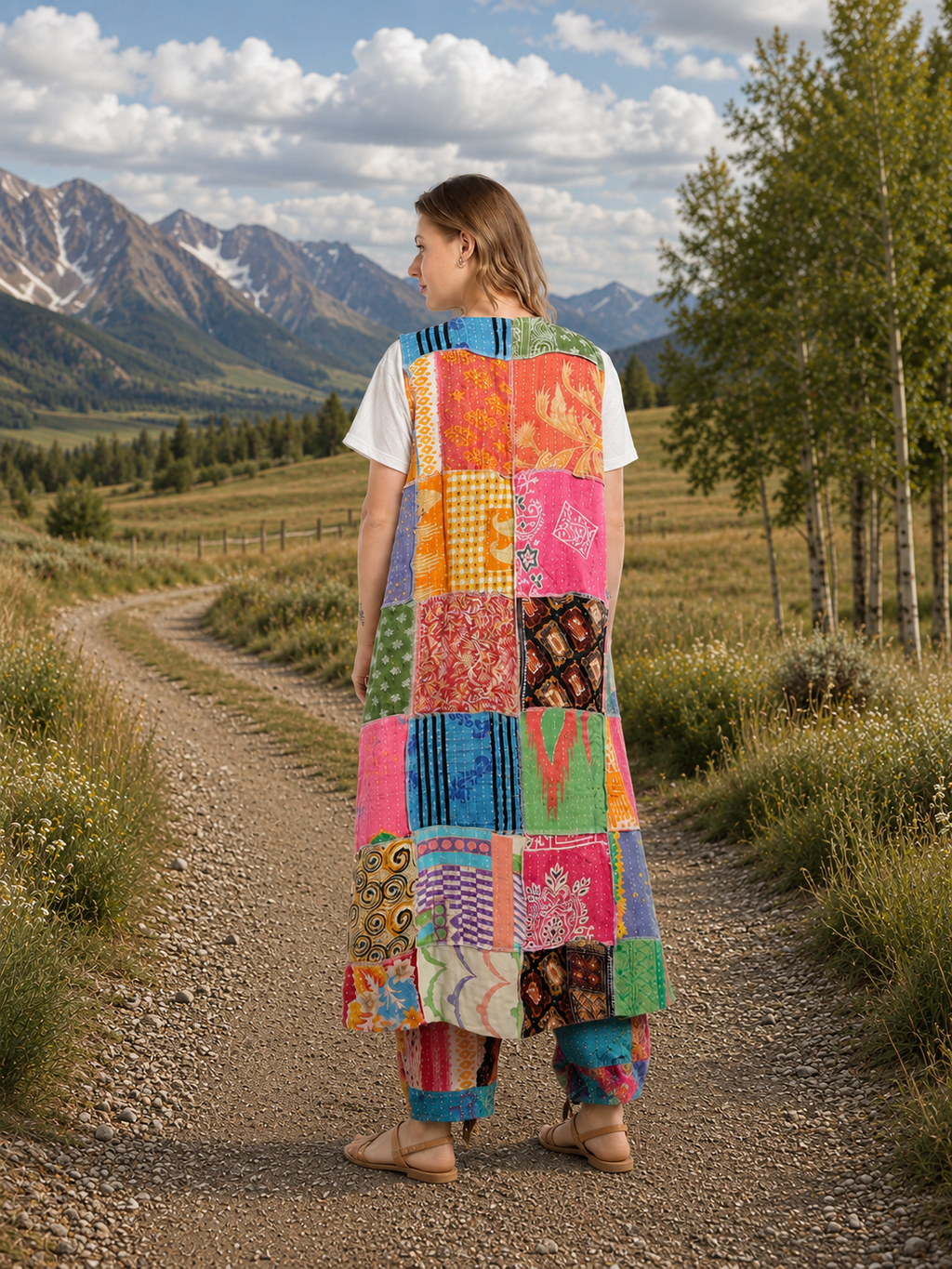 Wanderer's Kantha Kimono