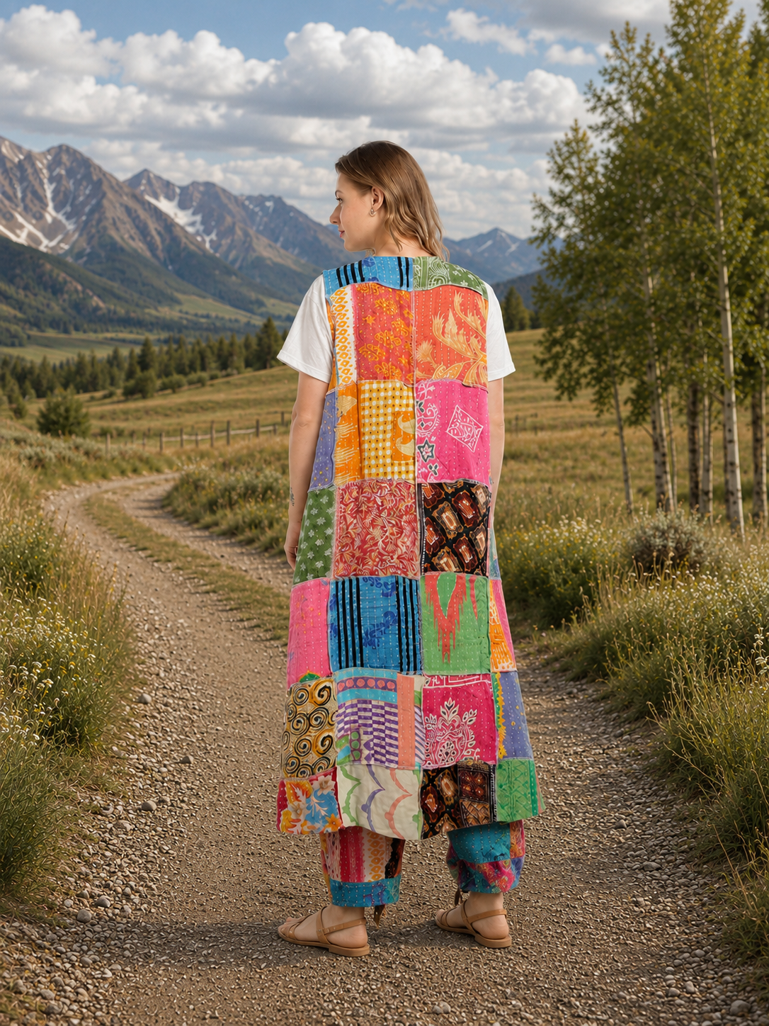 Wanderer's Kantha Kimono
