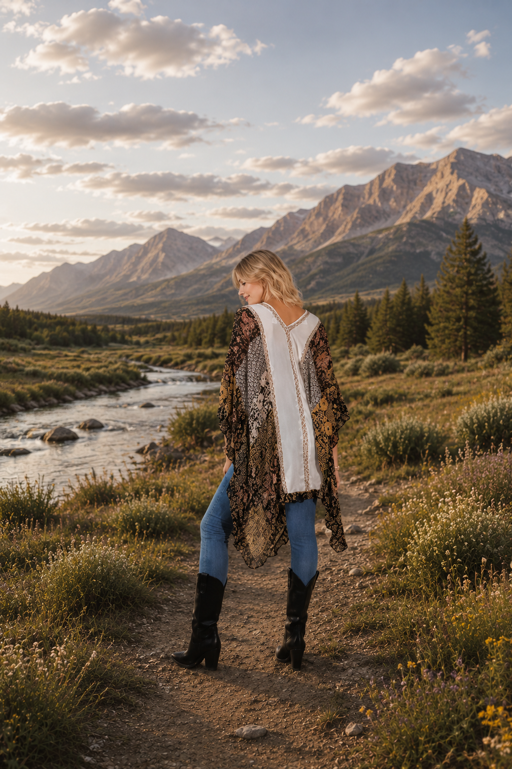 Wanderlust Patchwork Poncho