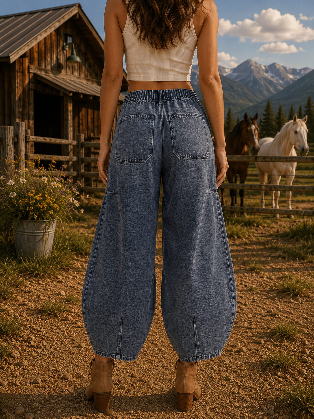 Prairie Moon Barrel Jeans