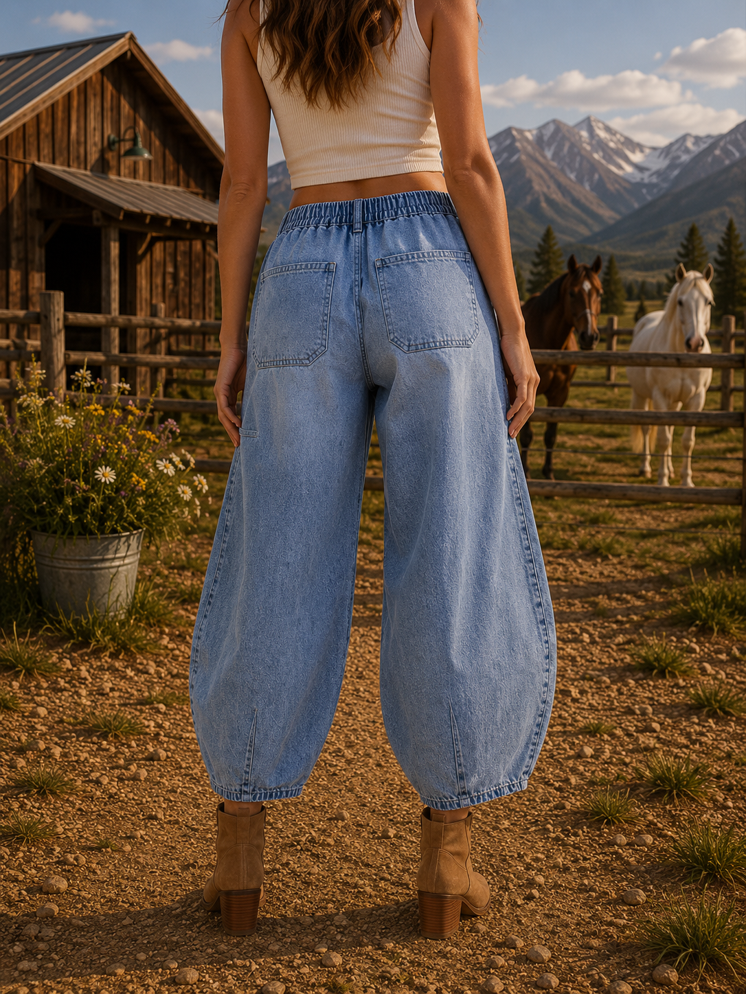Prairie Moon Barrel Jeans