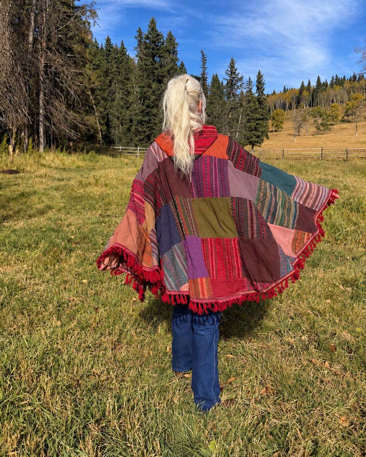 Wild Boho Cotton Gypsy Poncho