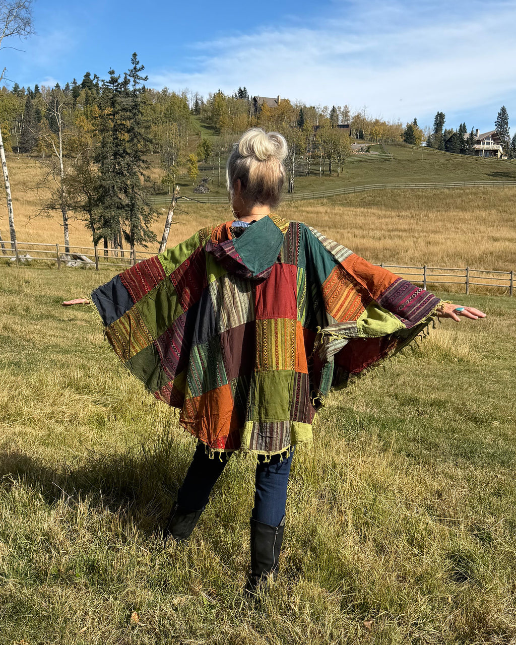 Wild Boho Cotton Gypsy Poncho
