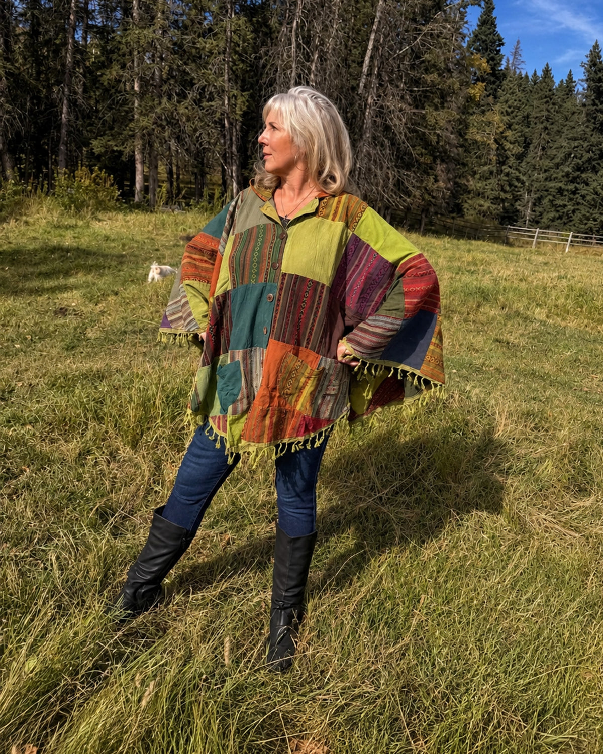 Wild Boho Cotton Gypsy Poncho