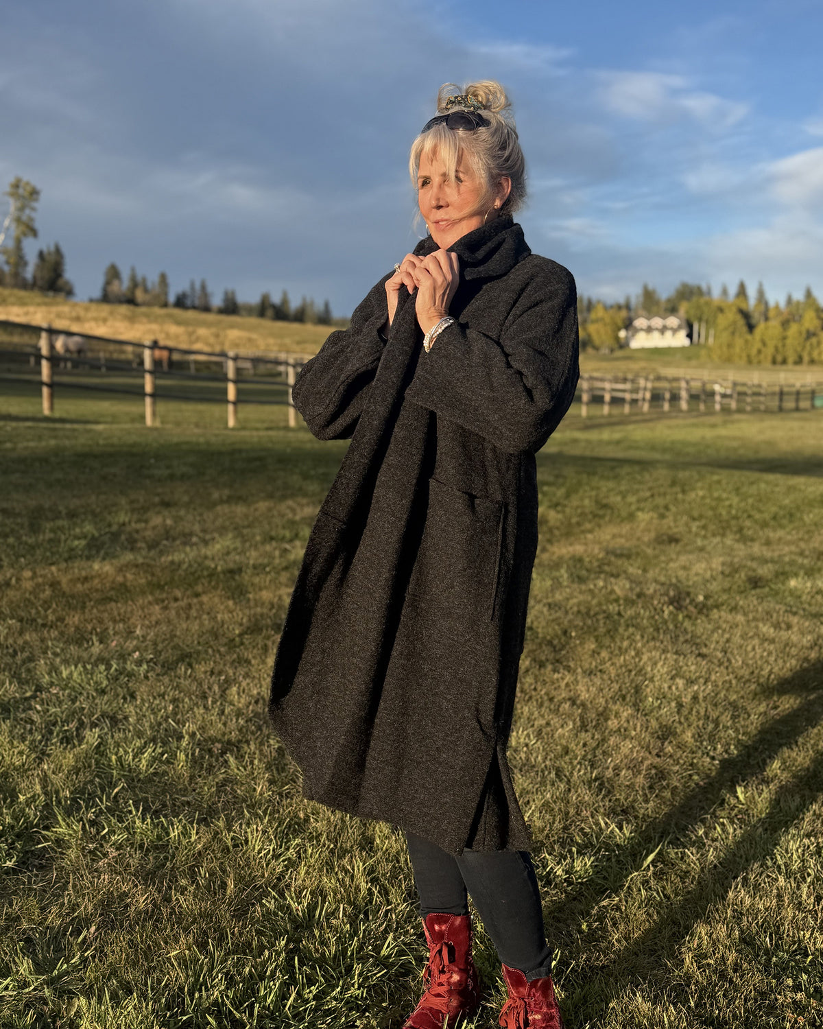 Boho Parisian Wool Blend Coat