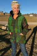Hippie Boho Patchwork Fleece-Lined Jacket