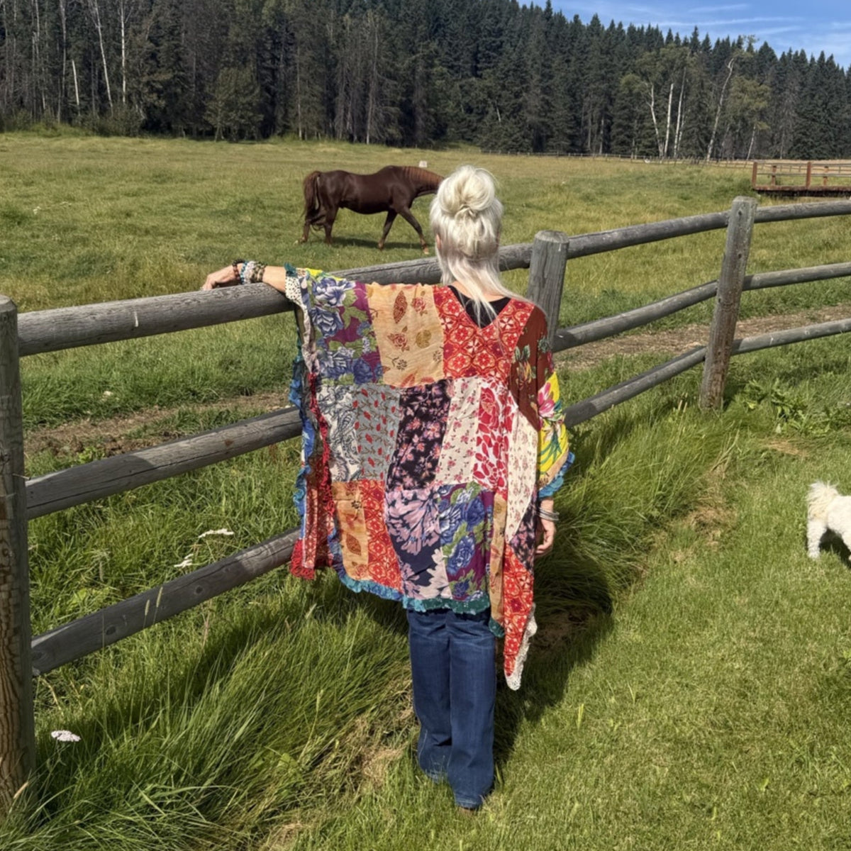 Wildflower Mosaic Poncho